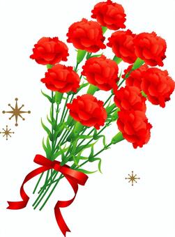 Illustration, carnation, mother's day, flower, JPG, PNG and AI