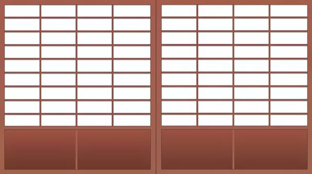 Shoji 16: 9, sliding door, japanese style room, sliding door, JPG and AI