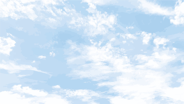 空　　 空,晴れ,広い,雲,見上げる,ふわふわ,薄い,水彩のイラスト素材