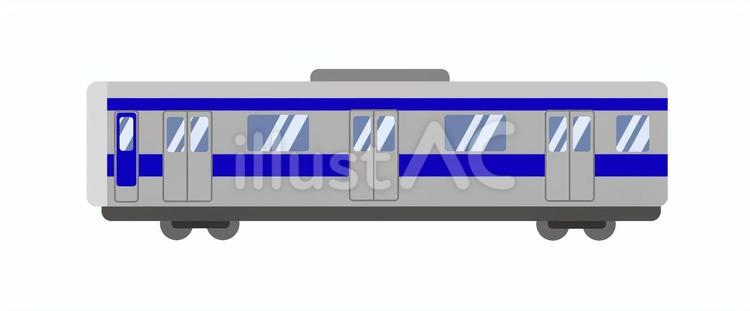 電車の側面　常磐線 電車,鉄道,e231系のイラスト素材