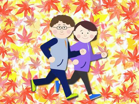 스포츠의 가을, JPG 및 AI 스포츠의 가을, 스포츠의 가을, 조깅, 달리기, JPG 및 AI