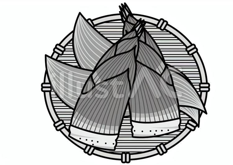 たけのこ-2c たけのこ,野菜,根菜のイラスト素材