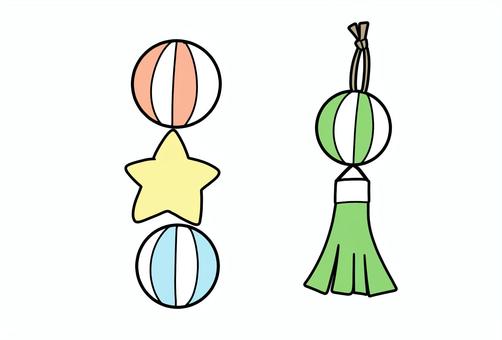 七夕飾り4 七夕飾り4 七夕,飾り,商用可のイラスト素材