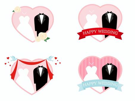 Various wedding icons, wedding, wedding, dress, JPG, PNG and AI