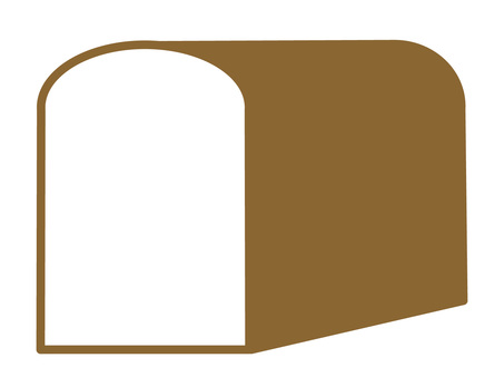 食パンのシンプルなアイコン