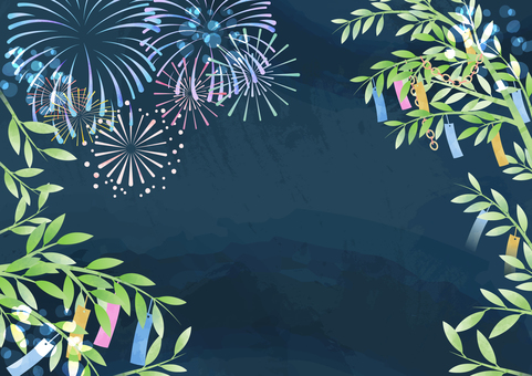 Illustration, summer, july, tanabata, 