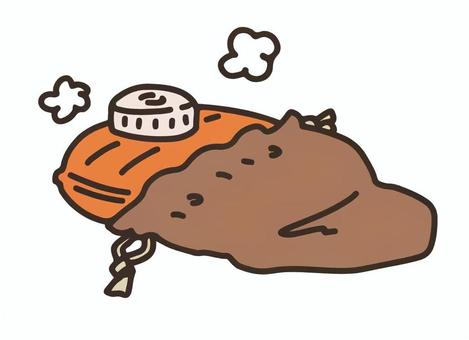 湯たんぽのイラスト