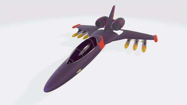 ティルトジェットブースター戦闘機⑤ 戦闘機,かっこいい,sf,ジェット,ブースター,エンジン,コックピット,ミサイル,ロケット,垂直尾翼のイラスト素材