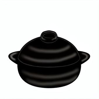 土鍋 土鍋,ご飯,料理,食器,炊飯,シンプルのイラスト素材