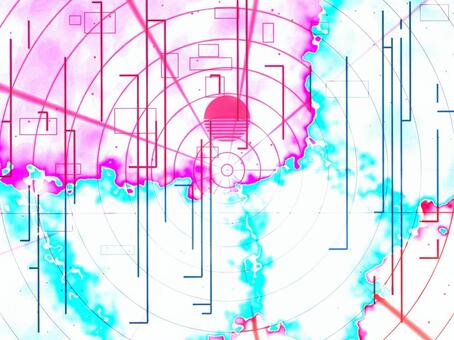 鮮やかなピンクと水色の抽象背景 鮮やか,ピンク,水色,サイバー,幾何学,モダン,未来,光,グリッチ,グラデーションのイラスト素材