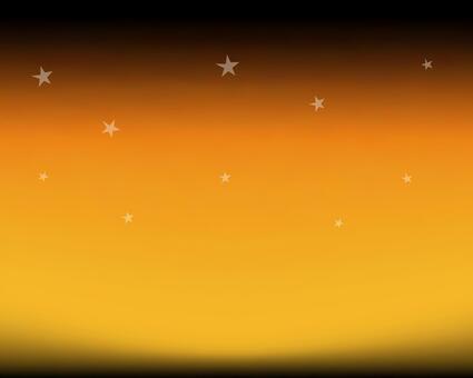 ハロウィンっぽいグラデ　03 ハロウィン,ホラー,背景,グラデ,グラデーション,オレンジ,星,夜空,空,夜のイラスト素材