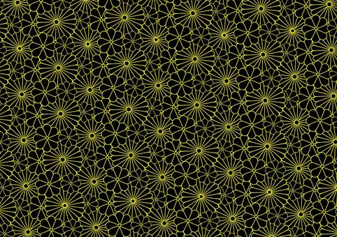 Illustration, flower handle, chrysanthemum, pattern, 