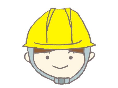 Illustration, helmet, people, disaster prevention, 