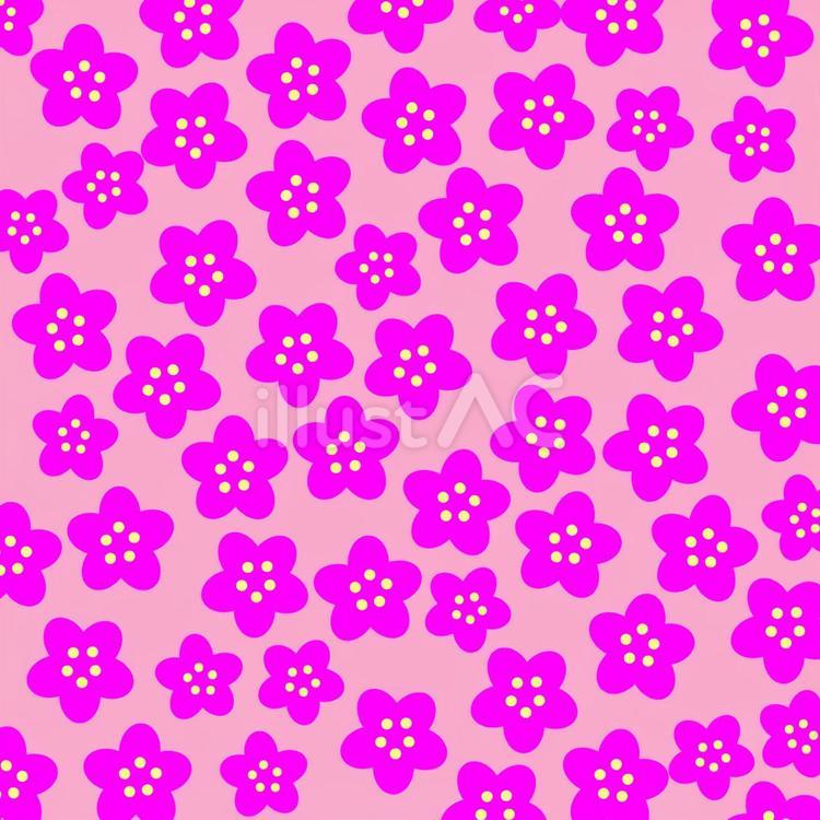 花柄の背景 花,模様,かわいいのイラスト素材