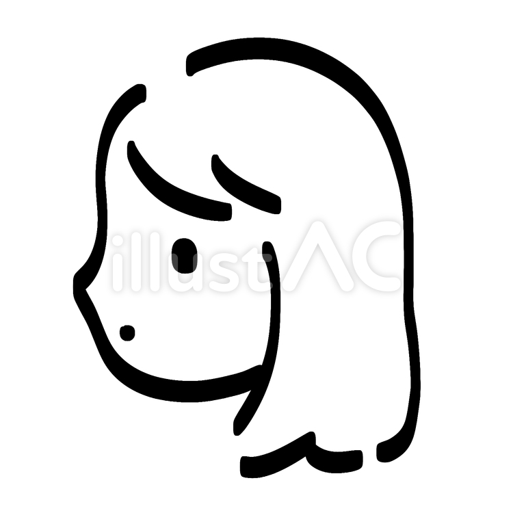 アイコン。横顔 横顔,顔,アイコンのイラスト素材