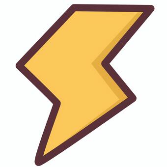 核爆弾　かわいいデフォルメアイコン マーク,雷,エネルギー,電気,稲妻,ブースト,パワー,スピード,電力,電圧のイラスト素材