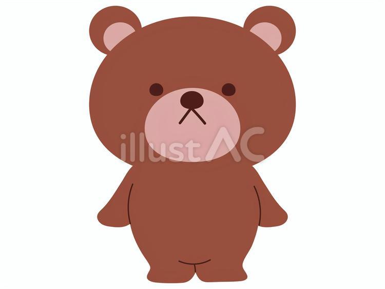 くまイラスト - No: 24828752｜無料イラスト・フリー素材なら「イラストAC」