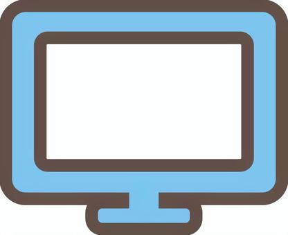 モニターのシンプルなカラーイラスト モニター,パソコン,デスクトップ,テレビ,画面,ポップ,pc,オンライン,ビジネス,tvのイラスト素材