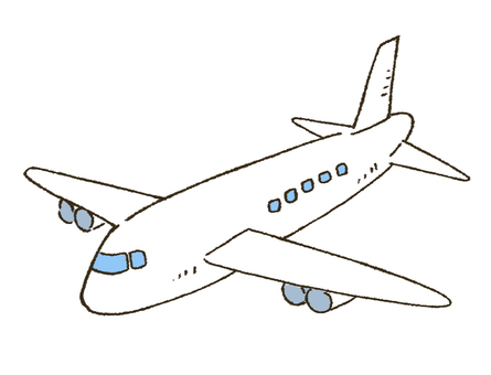 手描きの飛行機