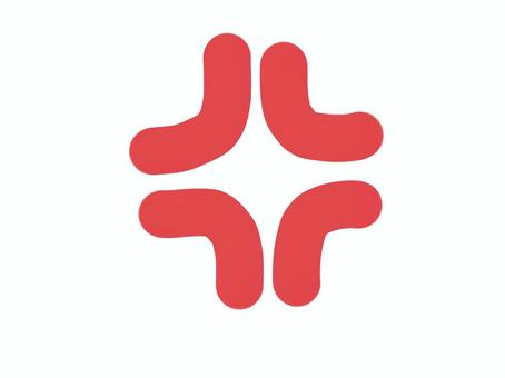 怒りマーク 怒り,怒る,ムカムカ,ムカつく,イラつく,悪態,苛立つ,プンプン,キレる,激怒のイラスト素材