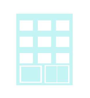 建物(ビル)アイコン 建物(ビル)アイコン ビル,オフィス,アパート,社屋,建築,会社,事務所,住宅,マンション,不動産のイラスト素材