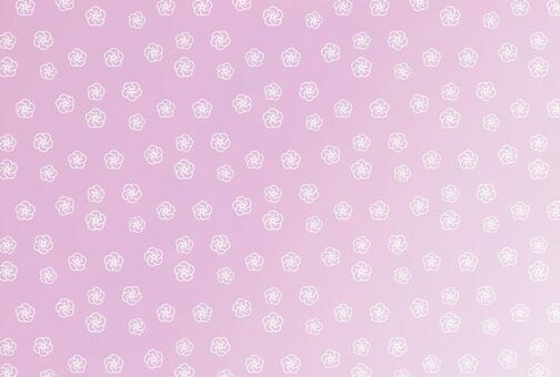 和柄ねじり梅パープルX白ハガキサイズ 背景,和風,和柄,梅,ねじり梅,花,白,パープル,初春,グラデーションのイラスト素材