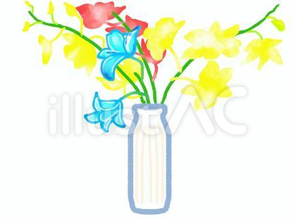 カラフルな色の切り花