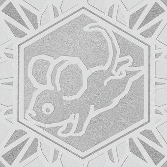 シームレスなモザイク　干支　子　o  子,ネズミ,鼠,干支,動物,正月,年賀状,背景素材,バックグラウンド,モザイクのイラスト素材