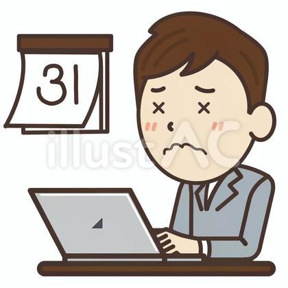 納期に追われ忙しいフリーランス男性