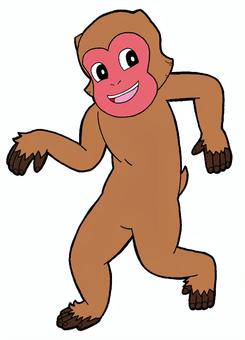ニホンザル　イラスト