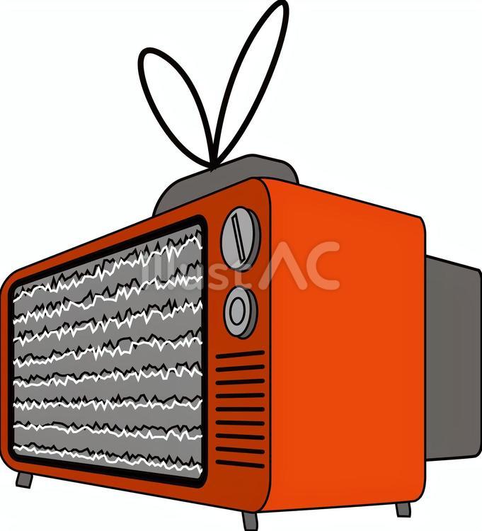 ブラウン管　昔　 ブラウン管,昔,テレビのイラスト素材
