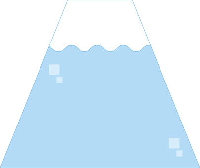 富士山のイラスト 山,自然,富士山,世界遺産,青,素材のイラスト素材