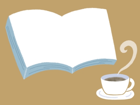 book and coffee frame, , JPG and PNG