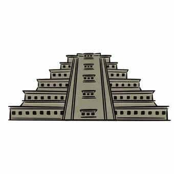 古代都市エル・タヒン 古代都市エル・タヒン,文化遺産,世界遺産,遺産,手書きのイラスト素材