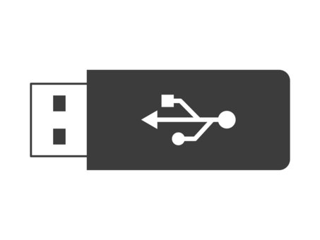 USB（マーク入り） usb,メモリ,アイコン,ビジネス,ガジェット,パソコン,周辺機器,デジタル,データ,情報のイラスト素材