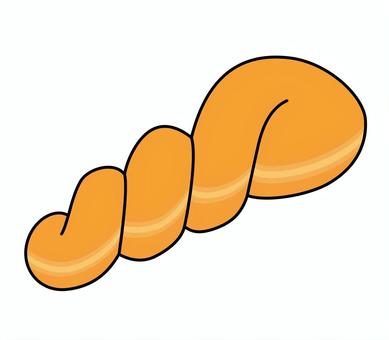 ツイストドーナツのアイコン ツイスト,ドーナツ,お菓子,デザート,おやつ,洋菓子,食べ物,揚げる,アイコン,マークのイラスト素材