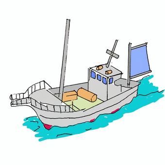 漁船 漁船,船,釣り船,海,浮かぶ,漁師のイラスト素材