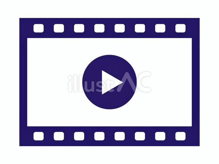 動画ファイルのマーク（アイコン） 動画,ファイル,アイコンのイラスト素材
