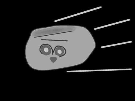 3I/ATLAS・彗星・飛来 灰色,3i/atlas,スピード線,目,口のイラスト素材