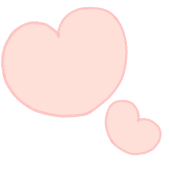 ハート薄ピンク(デフォルメ) ハート,ゆるい,手描き,フリーハンド,デフォルメ,シンプル,かわいい,手書き,ラフ,ピンクのイラスト素材