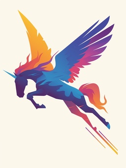 翼が生えた馬
