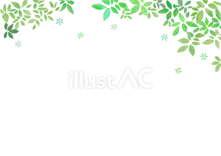 新緑の風景 新緑,葉,春のイラスト素材