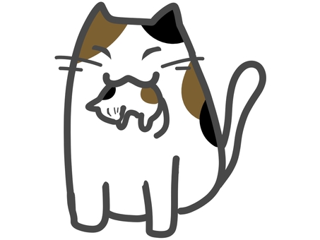 子猫をくわえる猫　三毛 猫,子猫,親子,母猫,母親,動物,ペット,三毛,生き物,運ぶのイラスト素材