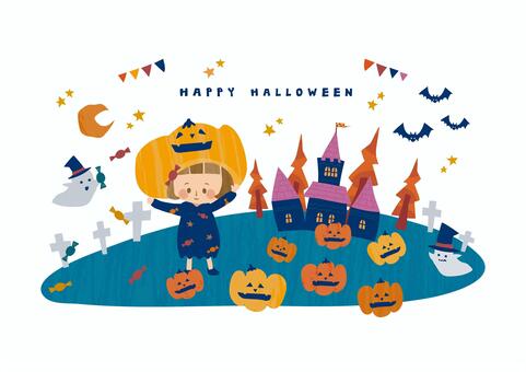 Halloween illustration, halloween, illustration, pumpkin, JPG, PNG and AI