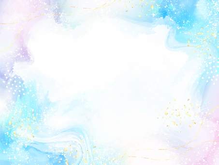 水彩テクスチャ（アルコールインク・青） 水彩,テクスチャ,手描き,背景,壁紙,動画背景,絵具,にじみ,ぼかし,素材のイラスト素材