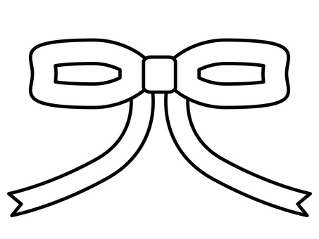 モノクロのシンプルな蝶々結びのリボン モノクロのシンプルな蝶々結びのリボン リボン,蝶々結び,ひも,ギフト,プレゼント,アクセサリー,飾り,装飾,アイコン,線画のイラスト素材