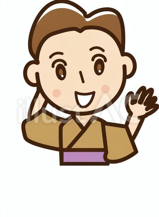 浴衣男子 男子,浴衣,祭りのイラスト素材