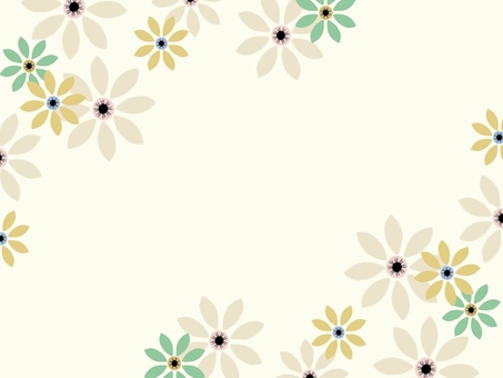 Hand-drawn Scandinavian style floral pattern_background 2, , JPG and PNG