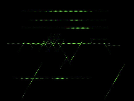 サイバー風ドットラインセット セット,ライン,装飾パーツ,デザインパーツ,グリーン,サイバー,サイバーパターン,デジタル,デジタル線,発光のイラスト素材