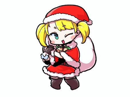 ミニスカサンタな女の子 ミニスカサンタ,サンタさん,サンタ・クロース,12月,クリスマス,クリスマスイブ,プレゼント,女の子,キャラクター,キャラのイラスト素材